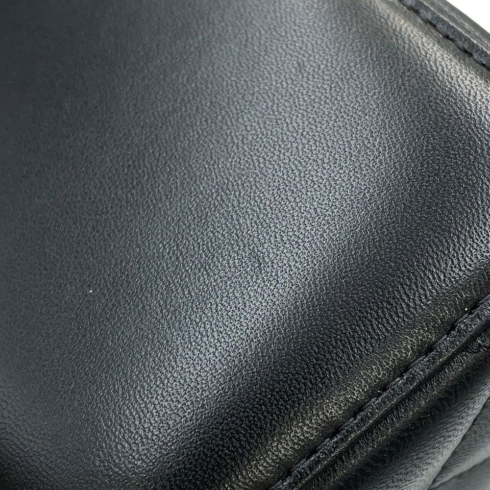 シャネル チェーンショルダーバッグ マトラッセ ココマーク ヴァニティバッグ ラムスキン AP2199 CHANEL 黒 バニティ