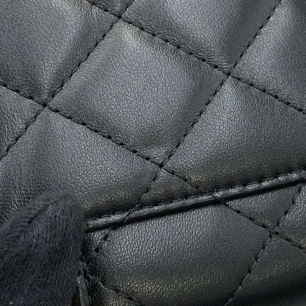 シャネル チェーンショルダーバッグ マトラッセ ココマーク ヴァニティバッグ ラムスキン AP2199 CHANEL 黒 バニティ