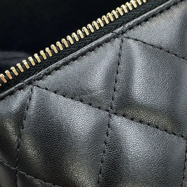 シャネル チェーンショルダーバッグ マトラッセ ココマーク ヴァニティバッグ ラムスキン AP2199 CHANEL 黒 バニティ