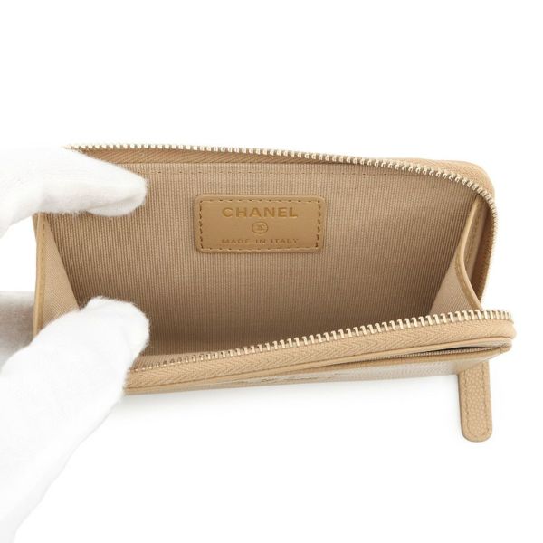 シャネル コインケース ココマーク フラグメント キャビアスキン AP4661 CHANEL 財布