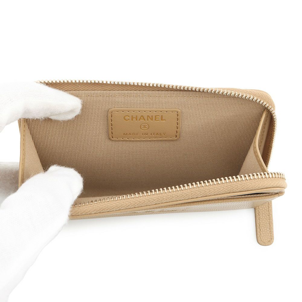 シャネル コインケース ココマーク フラグメント キャビアスキン AP4661 CHANEL 財布
