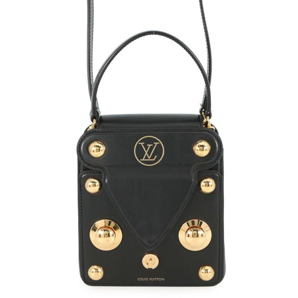 ルイヴィトン ハンドバッグ カーフレザー Sロックバッグ XL M82214 ヴィトン バッグ 2way ショルダーバッグ ブラック 黒