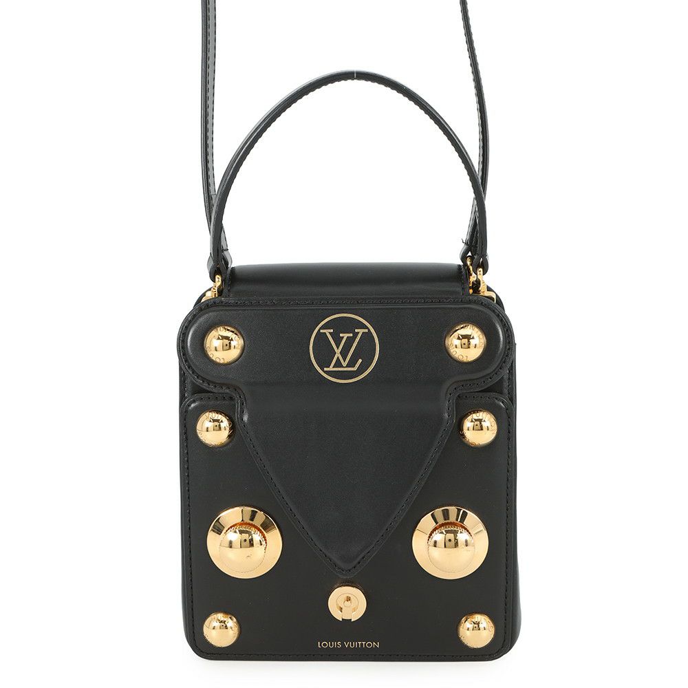 ルイヴィトン ハンドバッグ カーフレザー Sロックバッグ XL M82214 ヴィトン バッグ 2way ショルダーバッグ ブラック 黒