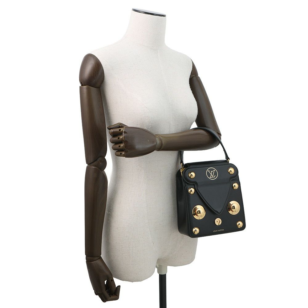 ルイヴィトン ハンドバッグ カーフレザー Sロックバッグ XL M82214 ヴィトン バッグ 2way ショルダーバッグ ブラック 黒