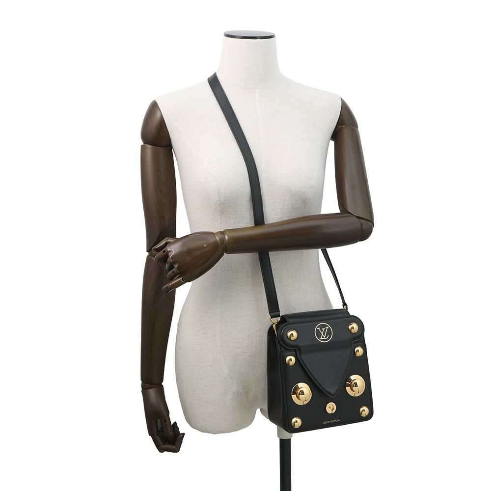 ルイヴィトン ハンドバッグ カーフレザー Sロックバッグ XL M82214 ヴィトン バッグ 2way ショルダーバッグ ブラック 黒