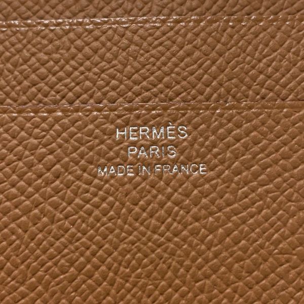 エルメス 二つ折り財布 Hパッサン コンパクト ゴールド/シルバー金具 エプソン W刻印