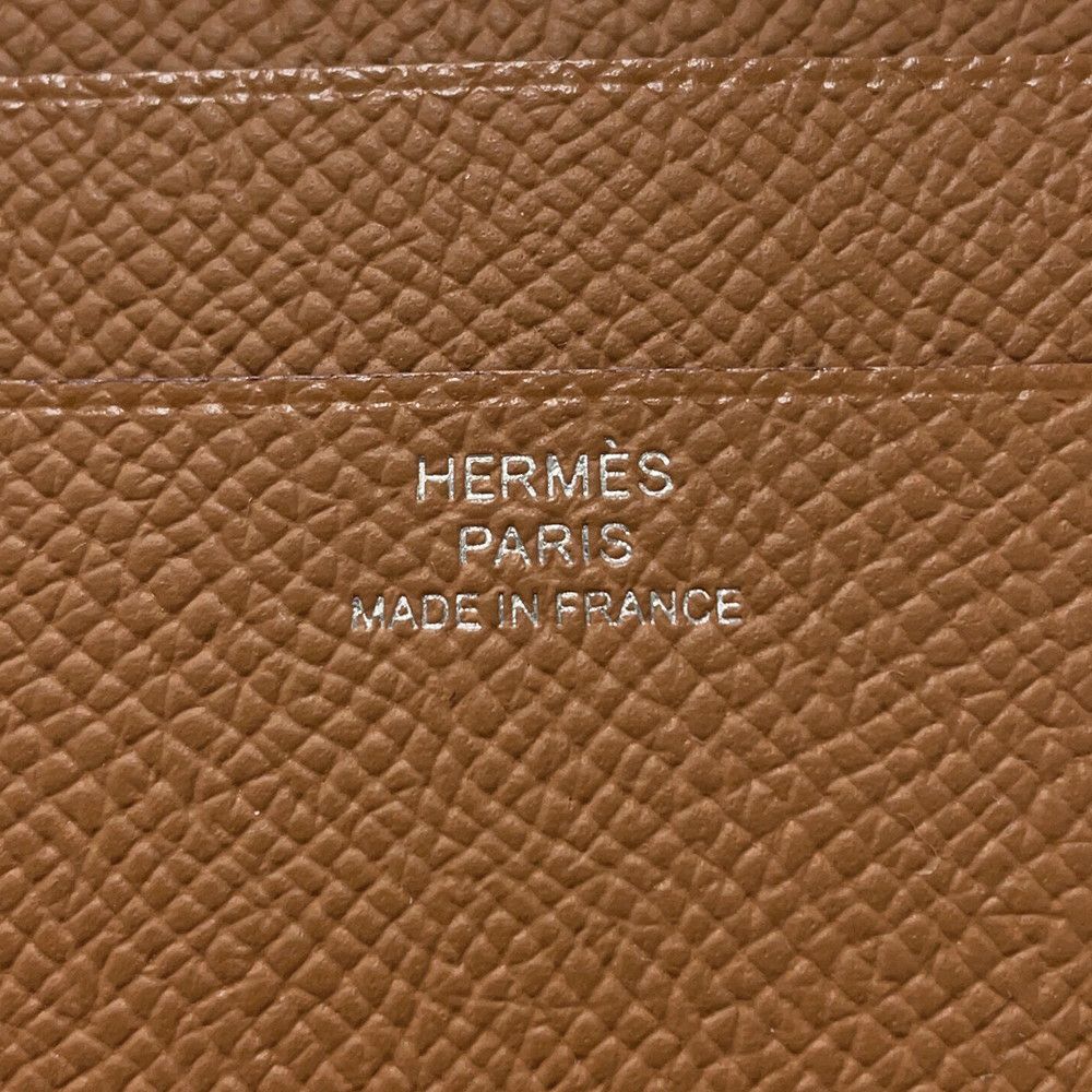 エルメス 二つ折り財布 Hパッサン コンパクト ゴールド/シルバー金具 エプソン W刻印