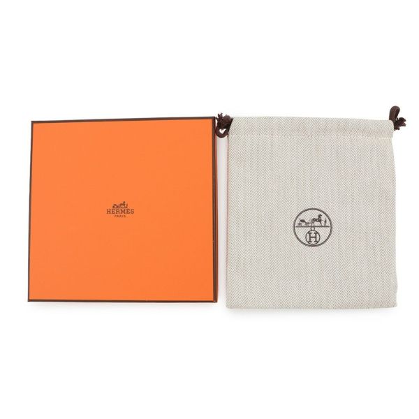 エルメス 二つ折り財布 Hパッサン コンパクト ゴールド/シルバー金具 エプソン W刻印