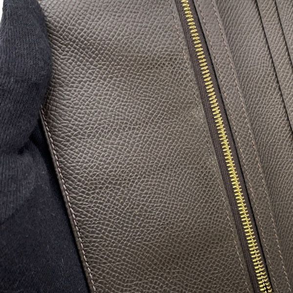エルメス 長財布 ベアンスフレ エベンヌ/ゴールド金具 エプソン Z刻印 HERMES WALLET