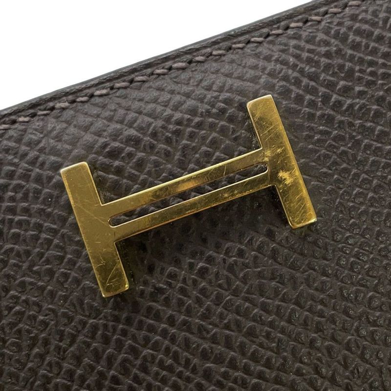 エルメス 長財布 ベアンスフレ エベンヌ/ゴールド金具 エプソン Z刻印 HERMES WALLET