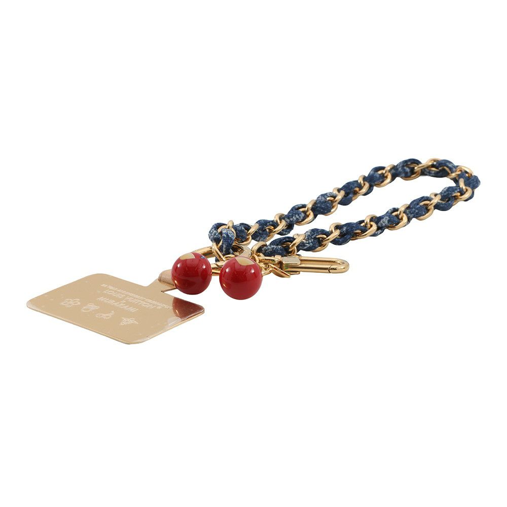 ルイヴィトン バッグチャーム モノグラム・デニム LV×TM フォーンチャーム M02623 LOUIS VUITTON 村上隆コラボ