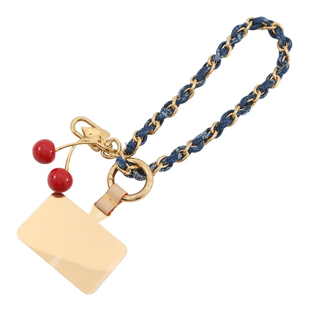 ルイヴィトン バッグチャーム モノグラム・デニム LV×TM フォーンチャーム M02623 LOUIS VUITTON 村上隆コラボ