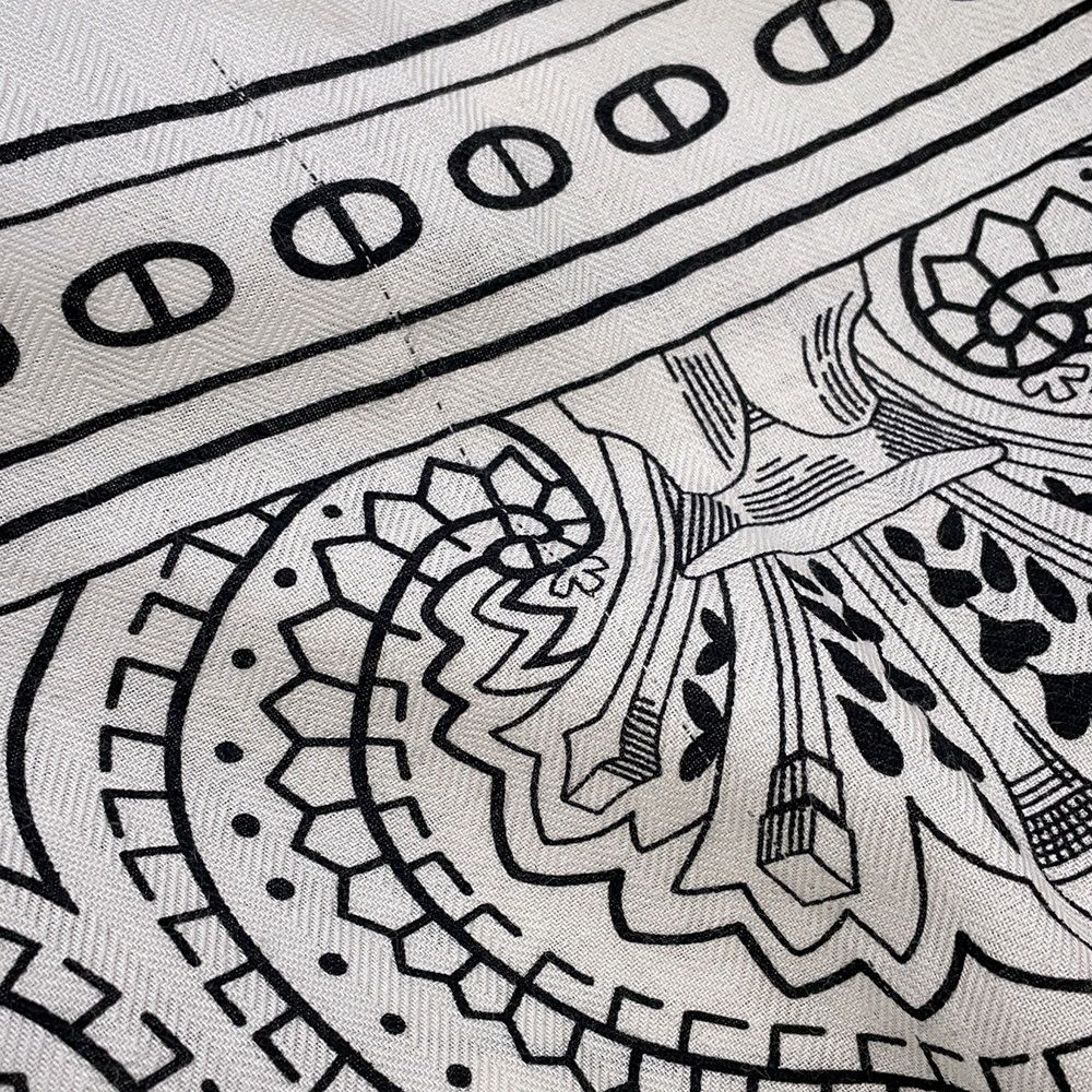 エルメス ストール カレジェアン140 シュバル ドゥ クール バンダナ カシミヤ シルク HERMES 2025年秋冬