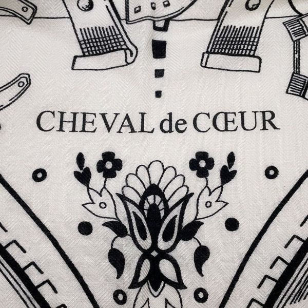 エルメス ストール カレジェアン140 シュバル ドゥ クール バンダナ カシミヤ シルク HERMES 2025年秋冬