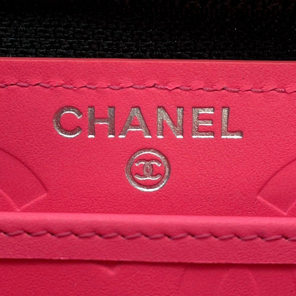 シャネル 長財布 カンボンライン ラウンドファスナー ココマーク ラムスキンパテント A50078 CHANEL 財布 黒