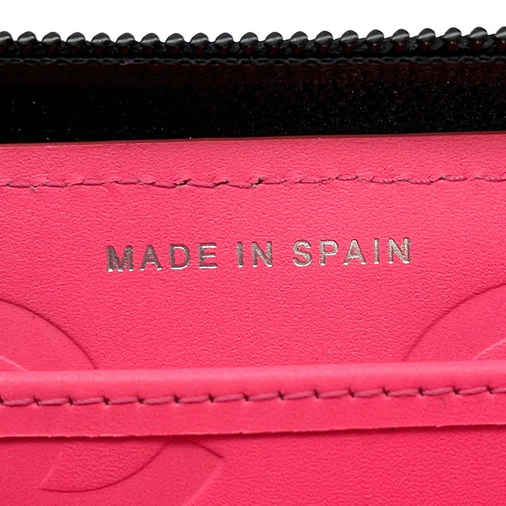 シャネル 長財布 カンボンライン ラウンドファスナー ココマーク ラムスキンパテント A50078 CHANEL 財布 黒