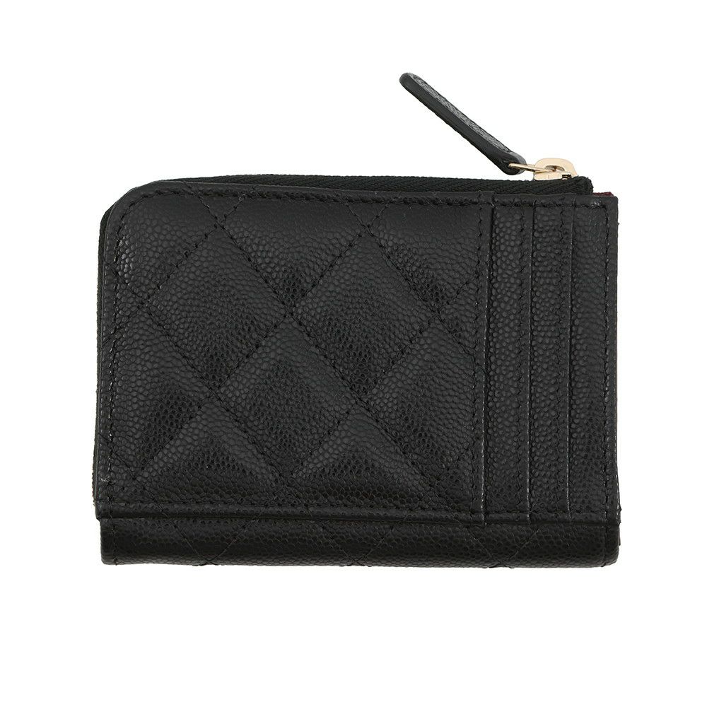 シャネル コインケース マトラッセ ココマーク キャビアスキン AP4893 CHANEL 財布 黒