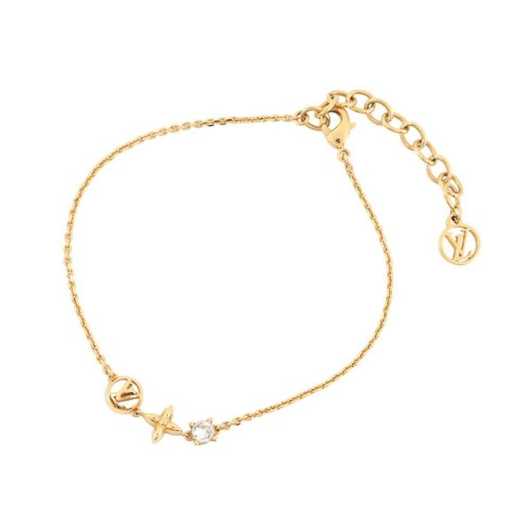 ルイヴィトン ブレスレット モノグラム・フラワー ブラスレ・プティ ルイ M00374 LOUIS VUITTON LVサークル ストラス