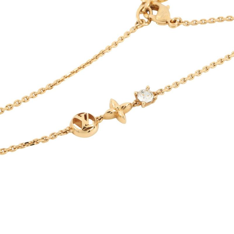 ルイヴィトン ブレスレット モノグラム・フラワー ブラスレ・プティ ルイ M00374 LOUIS VUITTON LVサークル ストラス