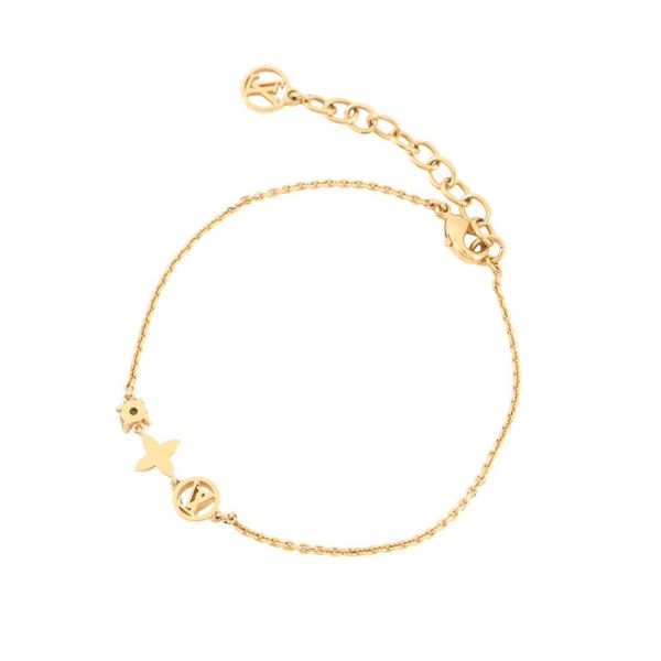 ルイヴィトン ブレスレット モノグラム・フラワー ブラスレ・プティ ルイ M00374 LOUIS VUITTON LVサークル ストラス