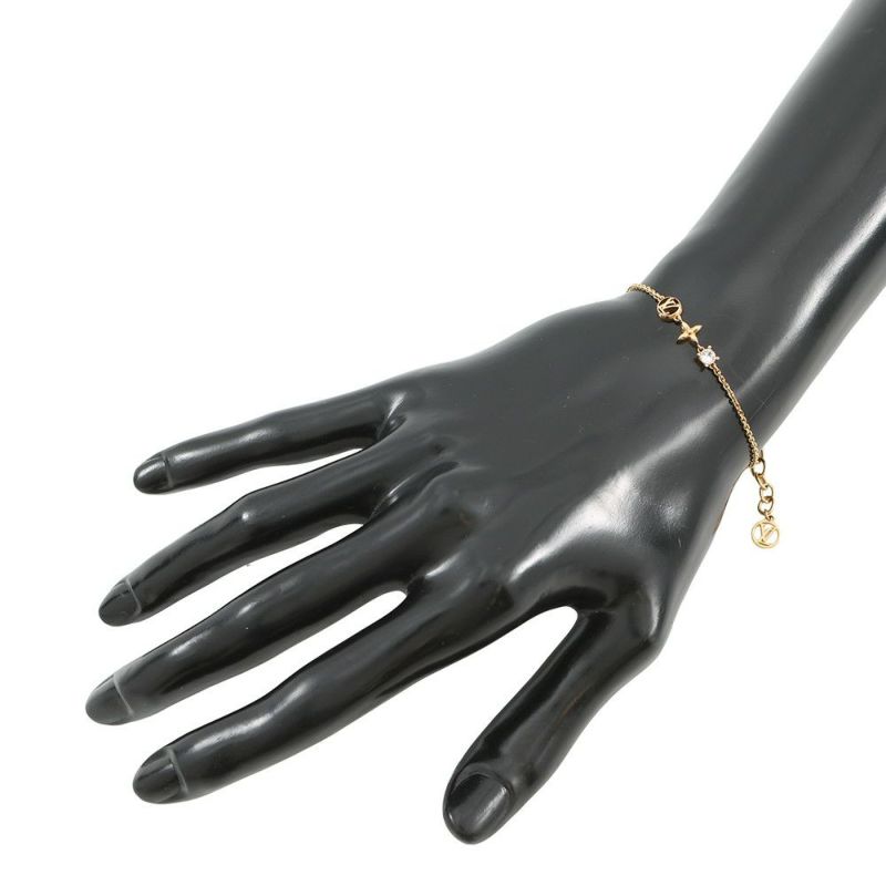 ルイヴィトン ブレスレット モノグラム・フラワー ブラスレ・プティ ルイ M00374 LOUIS VUITTON LVサークル ストラス