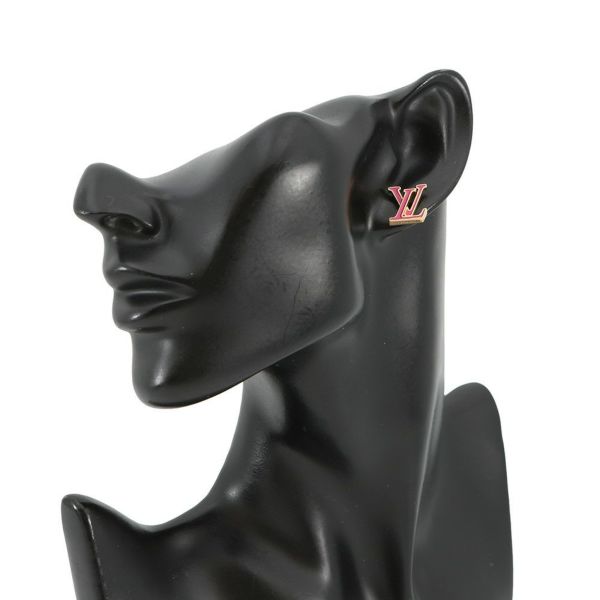 ルイヴィトン ピアス LV アイコニック エナメル ローズ・バレリーヌ M01721 LOUIS VUITTON アクセサリー