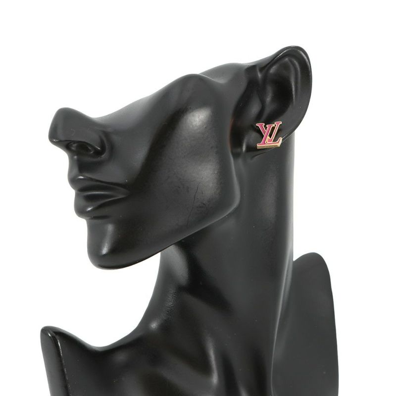 ルイヴィトン ピアス LV アイコニック エナメル ローズ・バレリーヌ M01721 LOUIS VUITTON アクセサリー