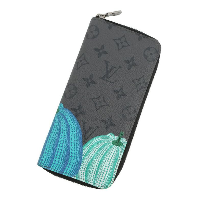 ルイヴィトン 長財布 モノグラム・エクリプス リバース LV×YK ジッピーウォレット・ヴェルティカル M81971 LOUIS VUITTON 草間彌生