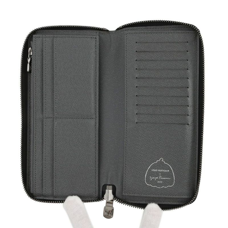 ルイヴィトン 長財布 モノグラム・エクリプス リバース LV×YK ジッピーウォレット・ヴェルティカル M81971 LOUIS VUITTON 草間彌生