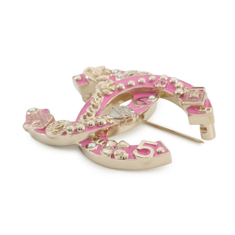 シャネル ブローチ ココマーク ストラス フェイクパール B24S ABD353 CHANEL アクセサリー