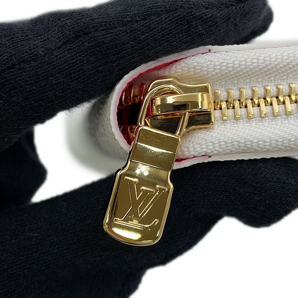 ルイヴィトン 長財布 モノグラム・チェリー LV × TM ジッピー・ウォレット M14240 LOUIS VUITTON 村上隆 白
