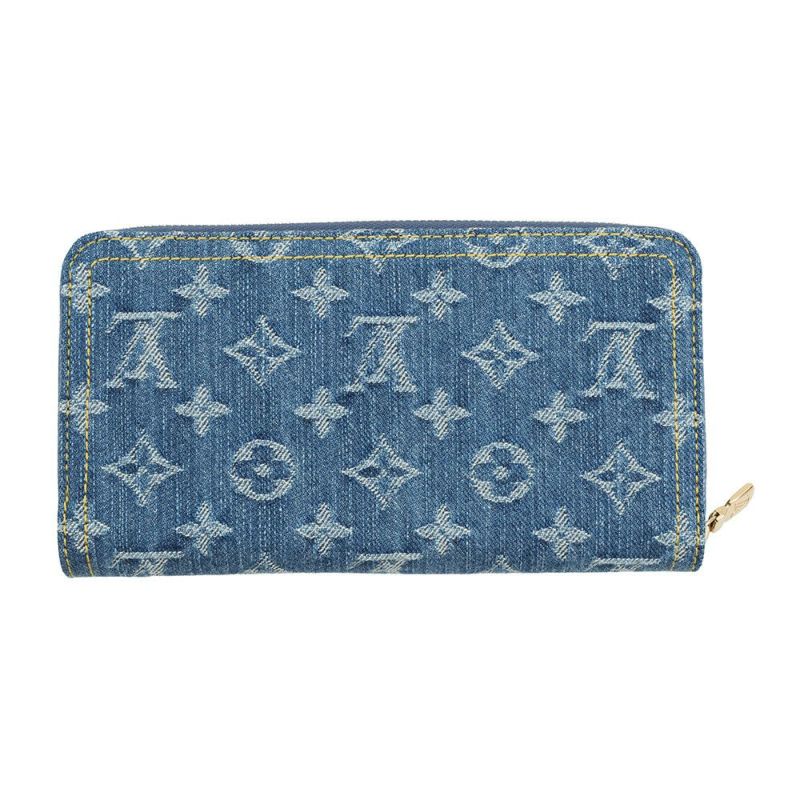 ルイヴィトン 長財布 モノグラム・チェリー デニム LV × TM ジッピー・ウォレット M23161 村上隆コラボ