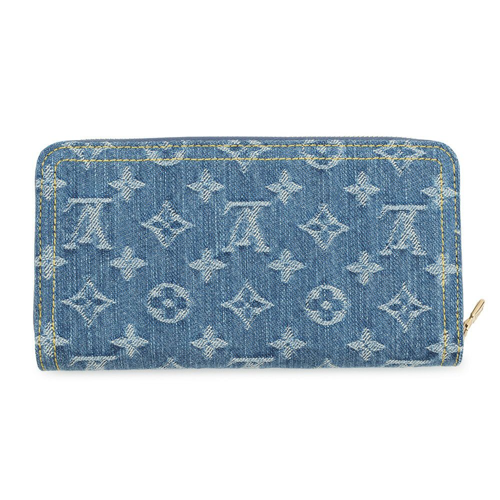 ルイヴィトン 長財布 モノグラム・チェリー デニム LV × TM ジッピー・ウォレット M23161 村上隆コラボ