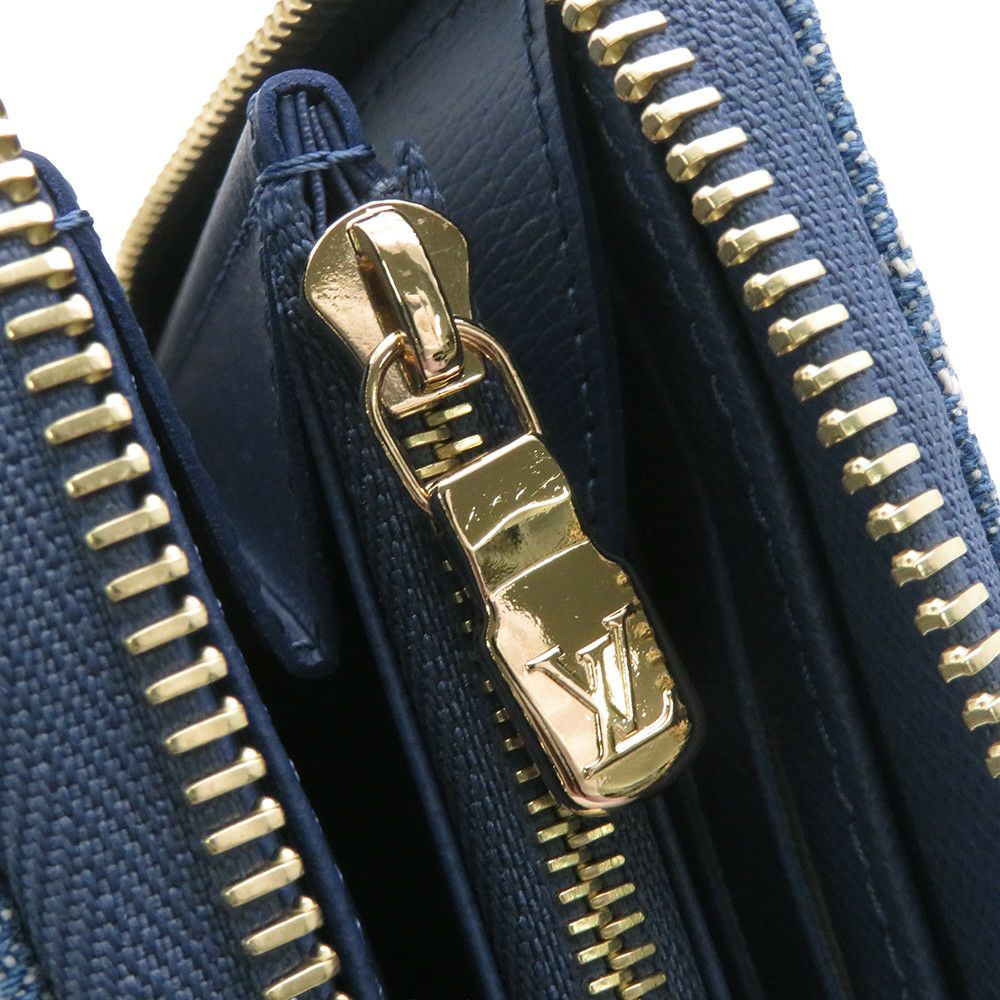 ルイヴィトン 長財布 モノグラム・チェリー デニム LV × TM ジッピー・ウォレット M23161 村上隆コラボ