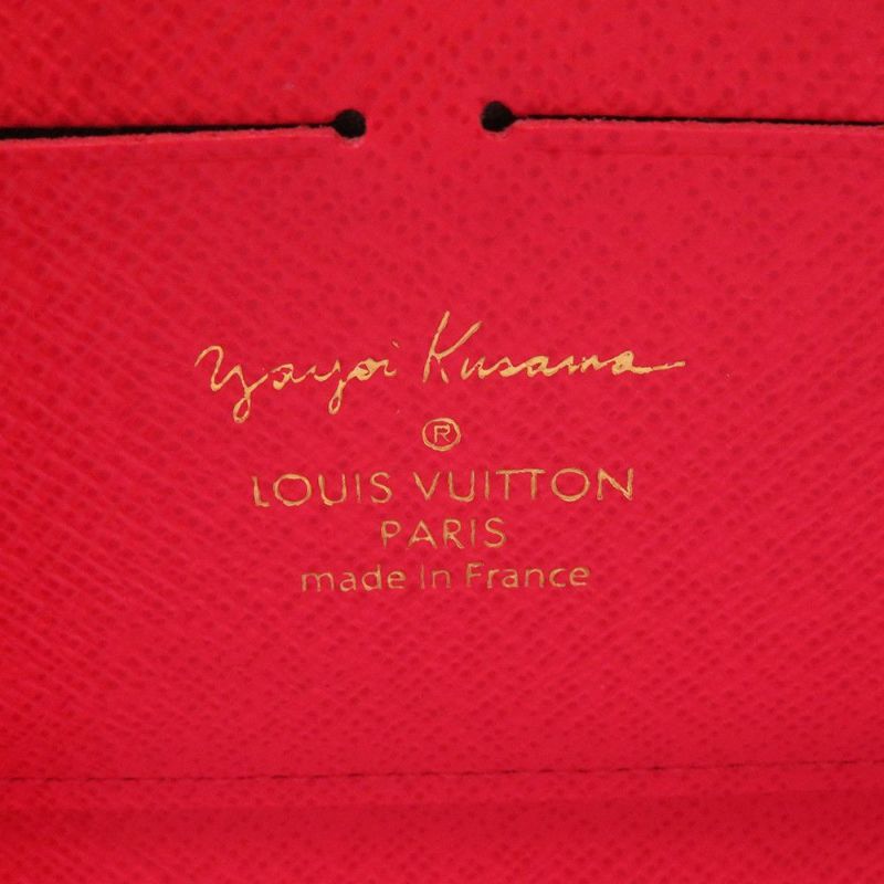 ルイヴィトン 長財布 モノグラム・パンプキンドット LV × YK ジッピー・ウォレット M60450 草間彌生