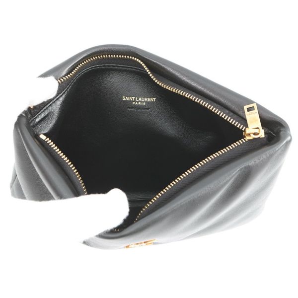 サンローランパリ ポーチ YSLロゴ カリプソ スモール 765025 SAINT LAURENT PARIS 黒