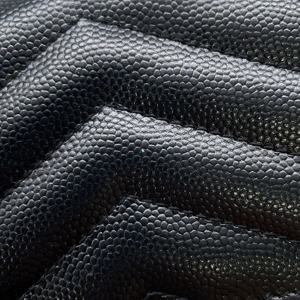 サンローランパリ 二つ折り財布 YSL ロゴ レザー 504899 SAINT LAURENT PARIS カード 黒