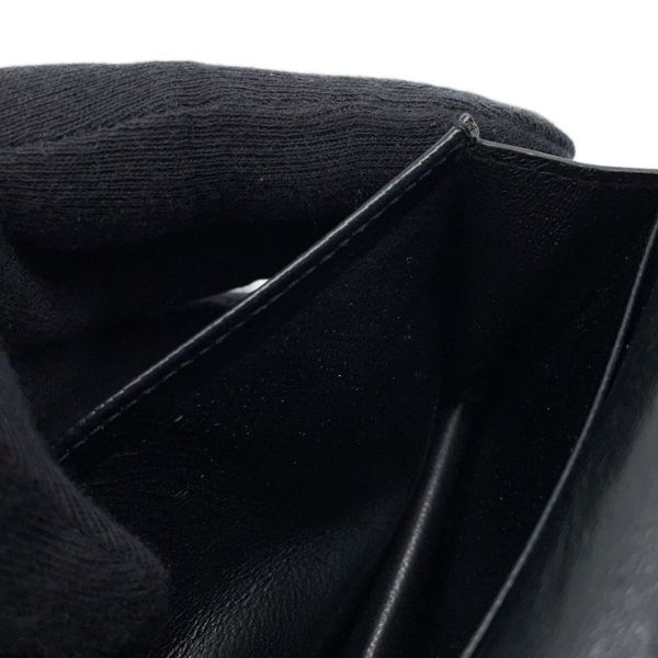 サンローランパリ 二つ折り財布 YSL ロゴ レザー 504899 SAINT LAURENT PARIS カード 黒