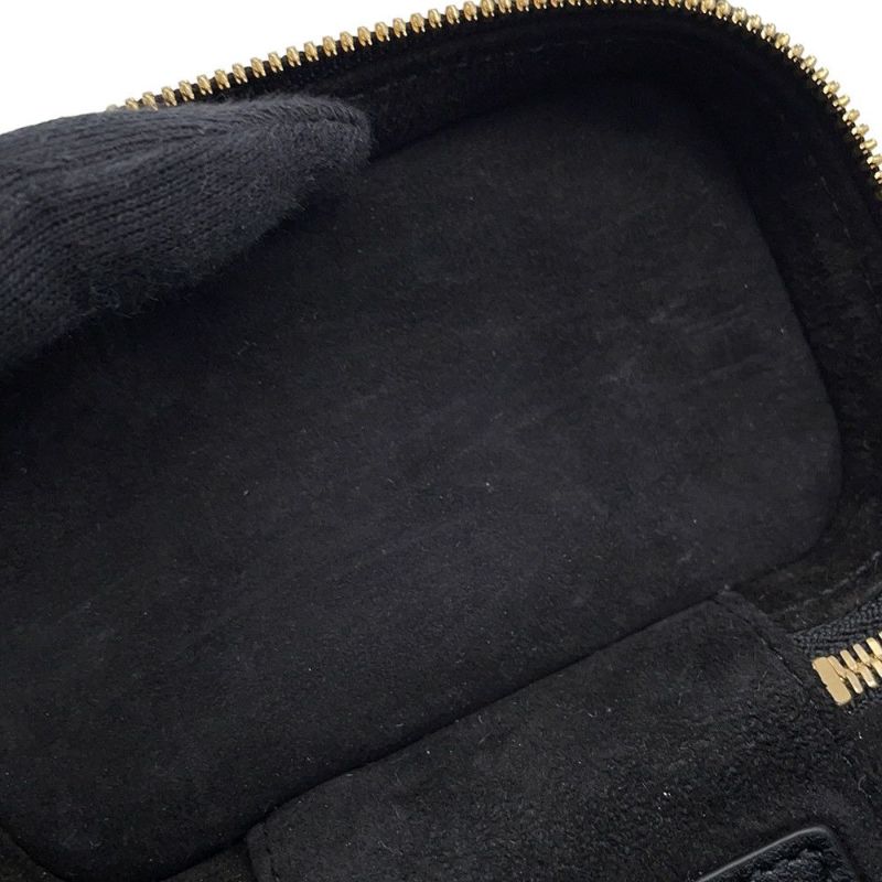 ディオール ハンドバッグ レディディオール カナージュ マイクロ バニティ ラムスキン S0918ONMJ 2wayショルダー 黒