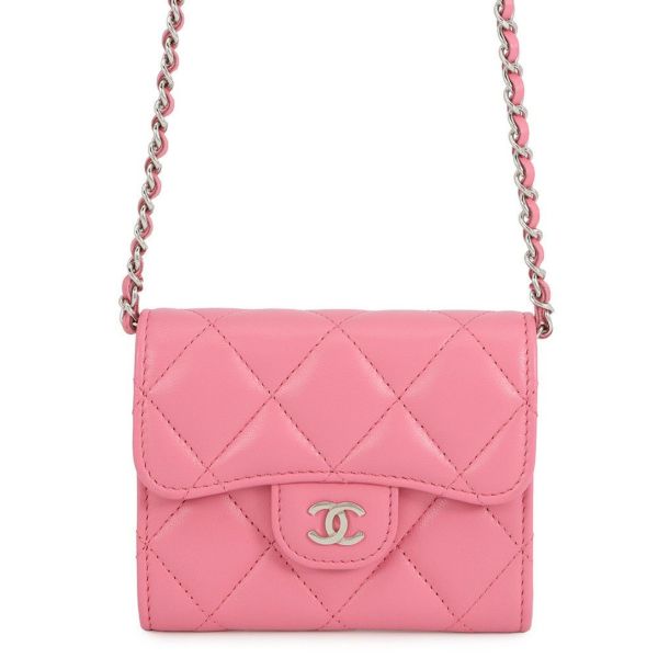シャネル チェーンウォレット マトラッセ ココマーク ラムスキン AP2569 CHANEL コインケース