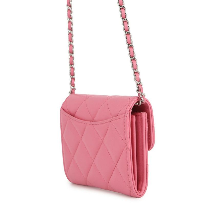 シャネル チェーンウォレット マトラッセ ココマーク ラムスキン AP2569 CHANEL コインケース