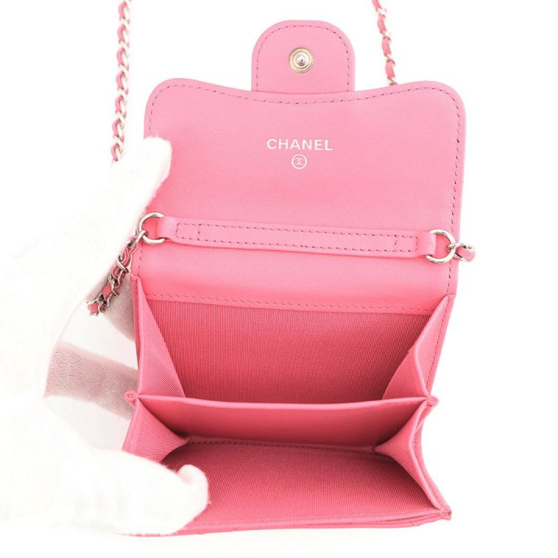 シャネル チェーンウォレット マトラッセ ココマーク ラムスキン AP2569 CHANEL コインケース