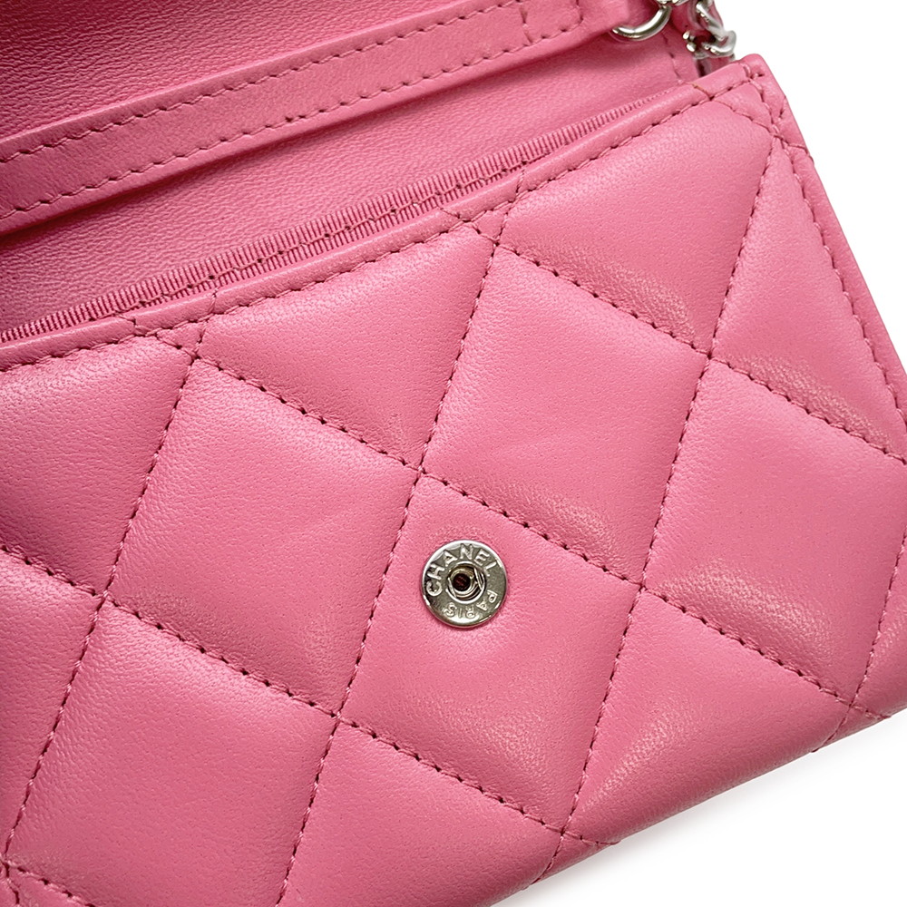 シャネル チェーンウォレット マトラッセ ココマーク ラムスキン AP2569 CHANEL コインケース