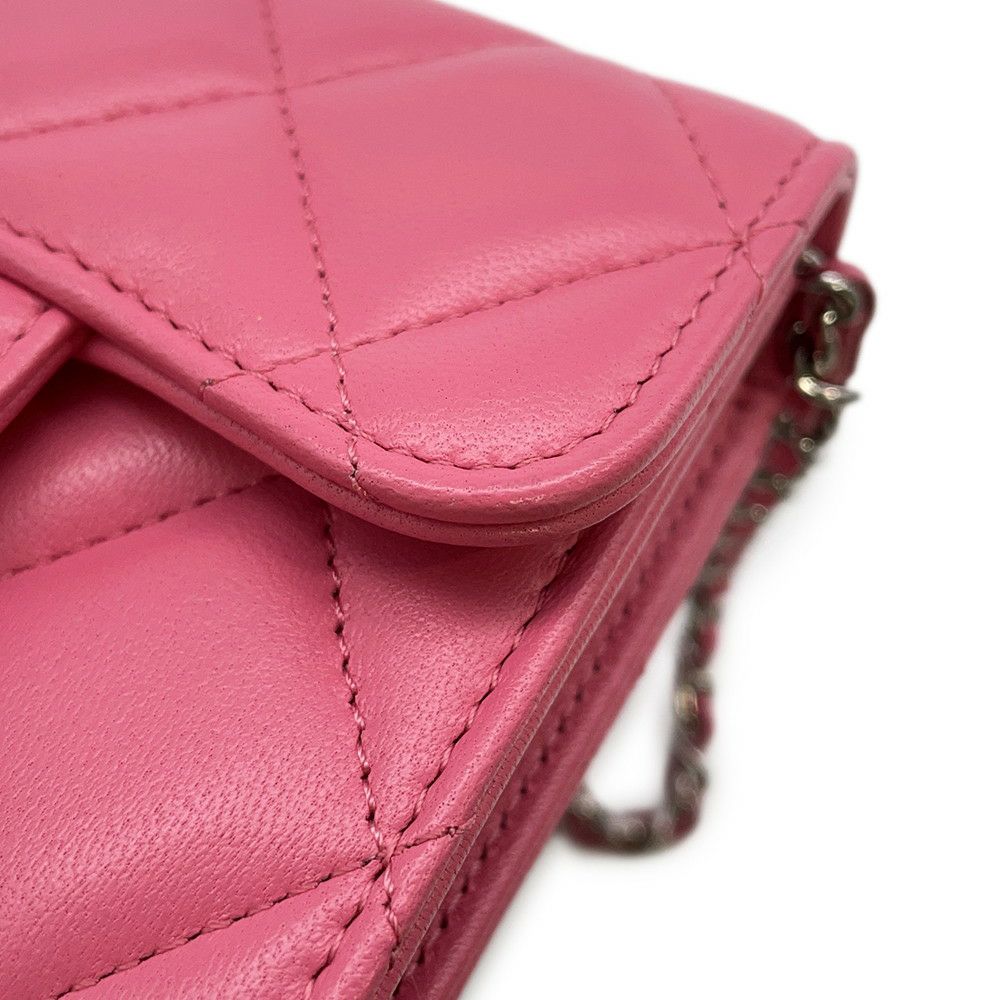 シャネル チェーンウォレット マトラッセ ココマーク ラムスキン AP2569 CHANEL コインケース