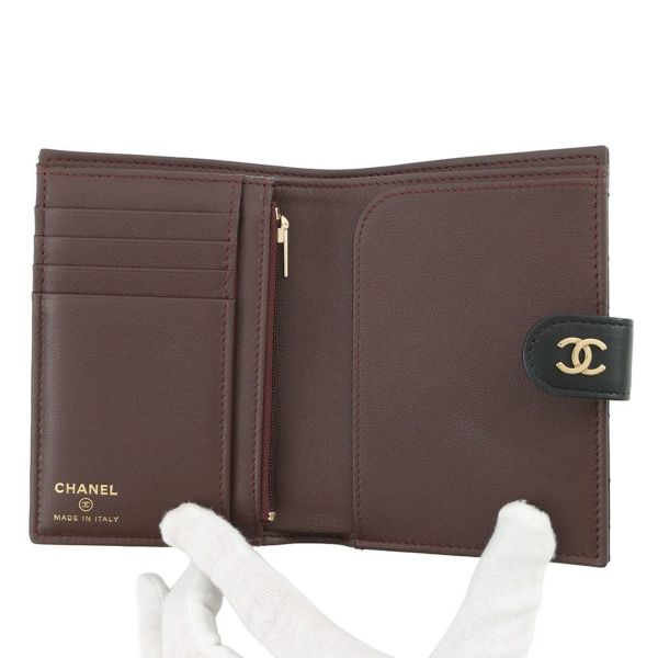 シャネル パスポートケース マトラッセ ココマーク 財布 ラムスキン AP3791 CHANEL 手帳カバー