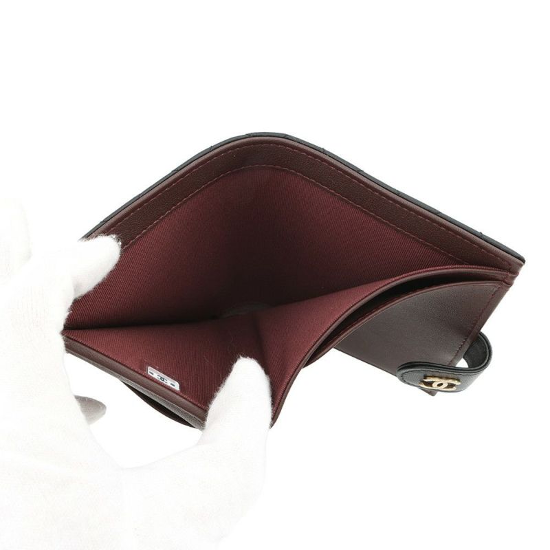 シャネル パスポートケース マトラッセ ココマーク 財布 ラムスキン AP3791 CHANEL 手帳カバー