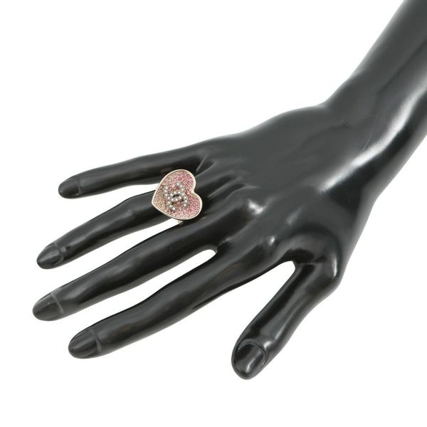 シャネル リング ココマーク ハート ラインストーン メタル C23P ABA409 CHANEL 指輪 アクセサリー