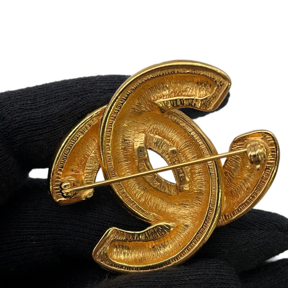 シャネル ブローチ ココマーク マトラッセ メタル ヴィンテージ CHANEL アクセサリー