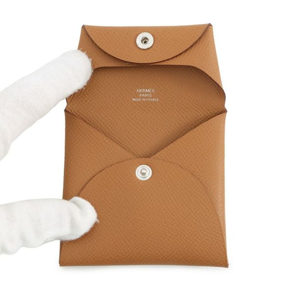 エルメス コインケース バスティア ゴールド エプソン W刻印 HERMES