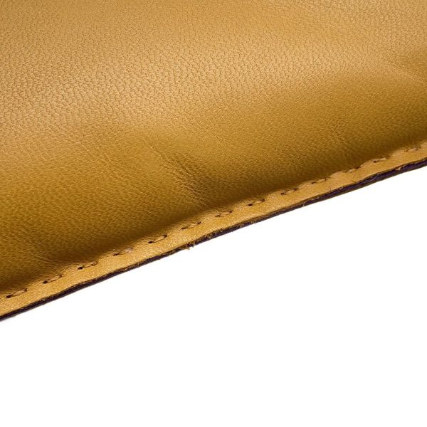 エルメス ポーチ ピロ セサミ/ウルトラヴァイオレット/シルバー金具 ラムスキン U刻印